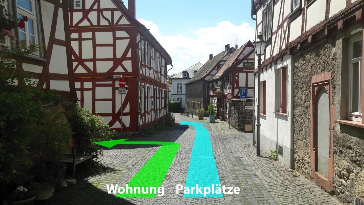 Historische Ferienwohnung Mit Kamin In Lich Kültér fotó