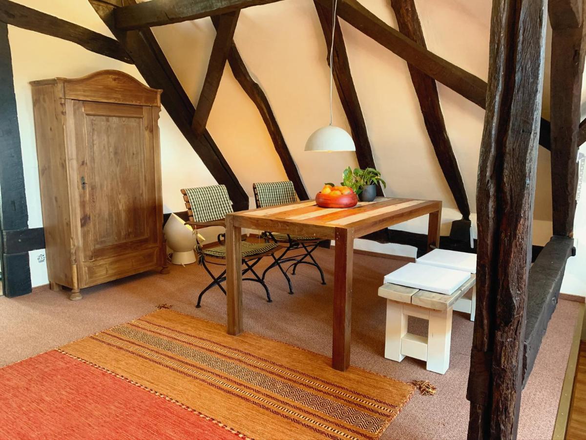 Historische Ferienwohnung Mit Kamin In Lich Kültér fotó